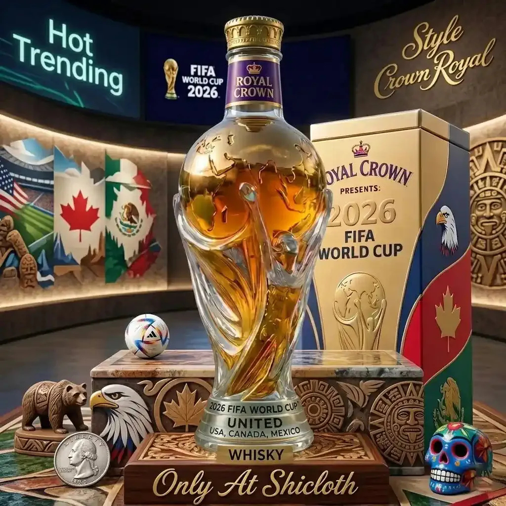 Limited Edition Championship Whisky Bottle โ Collectible Soccer-Themed Decanter